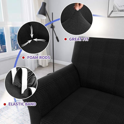 ZNSAYOTX 2 Piece Chair Covers for Living Room - Image 3