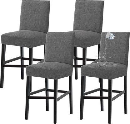 Turquoize 100% Waterproof Bar Stool Cover Stretch Washable Barstool Seat Covers by Turquoize