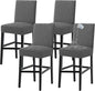 Turquoize 100% Waterproof Bar Stool Cover Stretch Washable Barstool Seat Covers by Turquoize