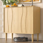 Easyego 31.5″ Mid Century Modern Sideboard Buffet Cabinet, Natural Wood Accent by Easyego