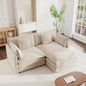 mikibama Modular Sectional Sofa, 76.4 Inch L Shaped Couch Set by Mikibama