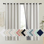 NICETOWN Snowbound Vintage Linen 100% Blackout Curtains by NICETOWN