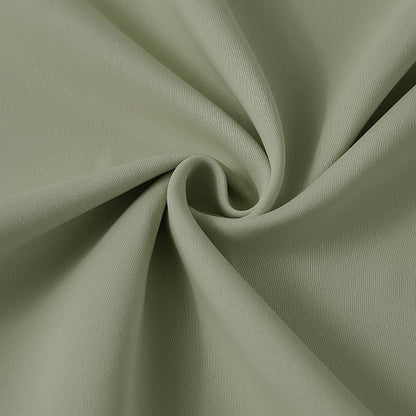 Light Sage Blackout Curtains Pinch Pleat Green Drapes 96 Inches Long 2 Pieces - Image 7