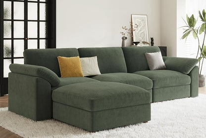 EASE MOOSE Oversized Sectional Modular Sofa, Deep Seat Modular Sectional Cloud - Image 5