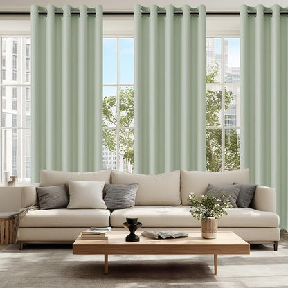 Blackout Curtains for Bedroom, 60 x 84 Inches Long, Seafoam Green | Thermal - Image 6