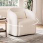 Oversized Boucle Swivel Accent Chair by CHICHOUSE