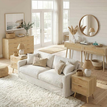HOPUBUY Console Table and Nightstands Set of 2, Narrow Sofa Table - Image 5