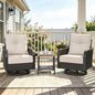 Outdoor Swivel Rocker Chairs, Wicker Swivel Rocking Chairs by COMLAXFIELD