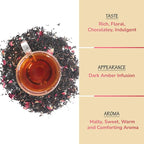 BREWIX, Chocolate Rose Loose Black Tea, (50+ Cups, 3.53oz/100g) | Valentine's | Dessert tea