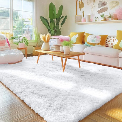 OLANLY 5x5 Area Rugs for Living Room Bedroom, Machine Washable Soft Fluffy - Image 7