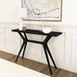 Plank+Beam Verso Console Table, 46 Inch Solid Wood Modern Sofa Table, Narrow by PlankBeam