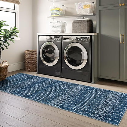 Lahome Moroccan Washable Runner Rug 2x10, Non Slip Hallway Runner Rug 10 Ft - Image 6