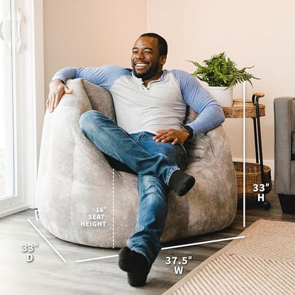 Big Joe Milano Large Bean Bag Chair - Image 3