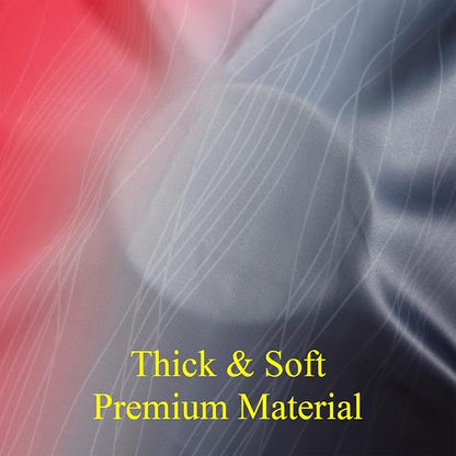 Red and Black Ombre Blackout Bedroom Curtains 63 Inch Long | Room Darkening - Image 8