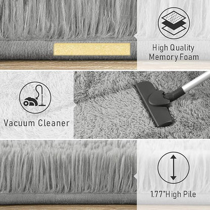 LOCHAS Area Rugs Fluffy Living Room Carpets - Image 7