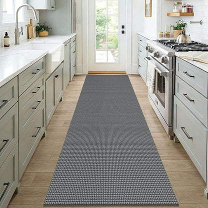 KOZYFLY Woven 3x7 Washable Kitchen Runner Rug, Non Slip Wide Runners - Image 2