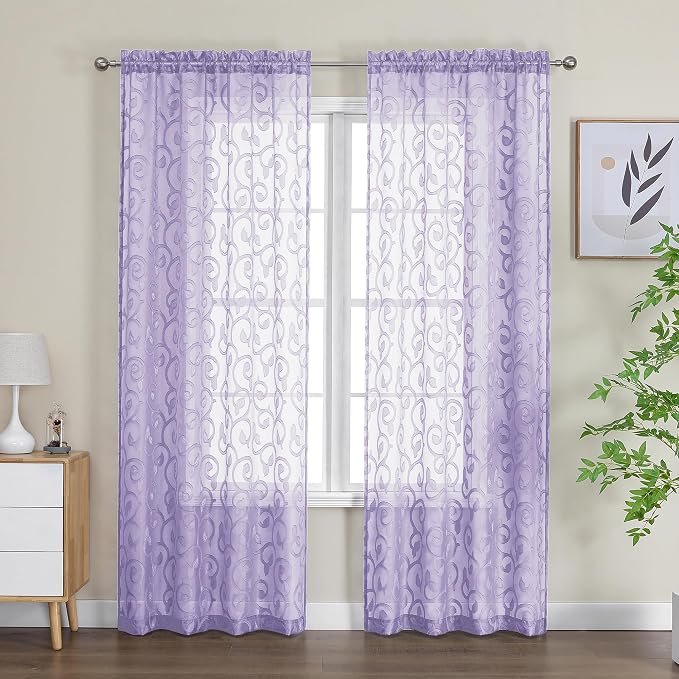 Furman Sheer Curtains 84 inches Long - Image 2