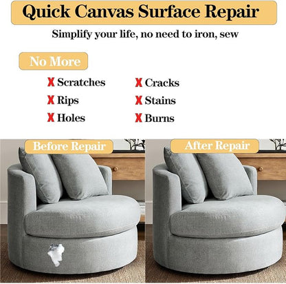Canvas Repair Patch 8 x12 Inch, Car Seats - Image 4