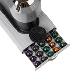 Mind Reader Nespresso Compatible Capsule Drawer, Countertop Organizer, Coffee Pod Holder, Storage, 9.25"L x 15"W x 2"H, Gray