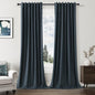 100% Blackout Linen Curtains 120 Inch Length 2 Panels Set by Guken