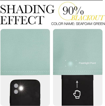NICETOWN Seafoam Green Curtains 2 Panels 84 inches Long - Image 7