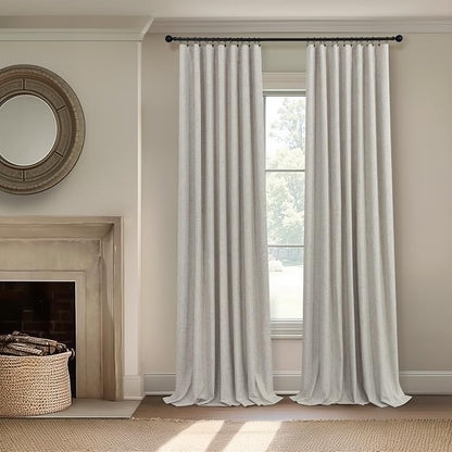 Blackout Linen Curtains 96 Inches Long - Image 2