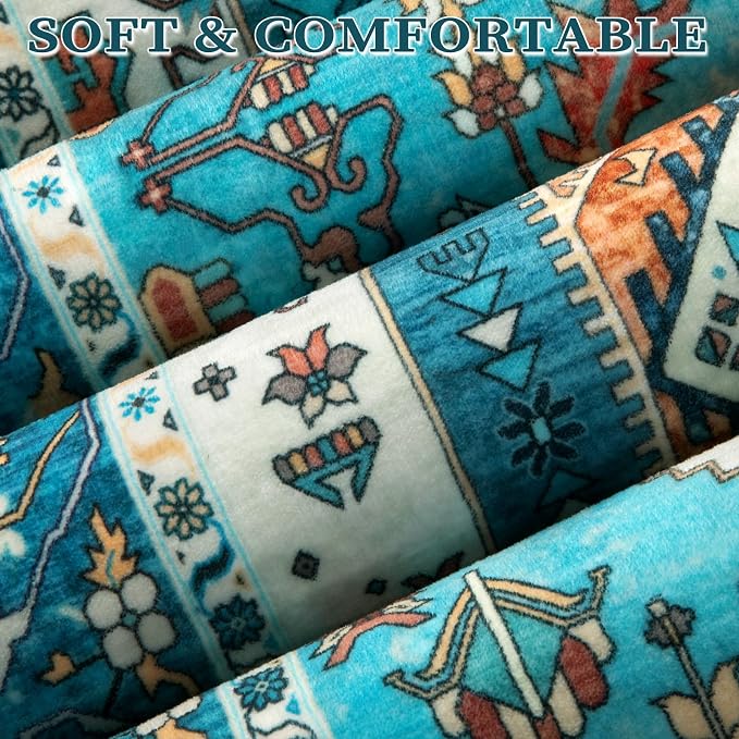 SERISSA 8x10 Washable Non Slip Boho Area Rug - Image 5