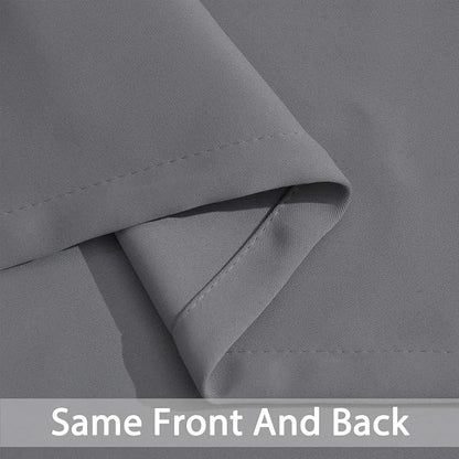 Yakamok Grey Room Darkening Curtains 42x72 inch Gray Grommet-Living Room | 2 - Image 4