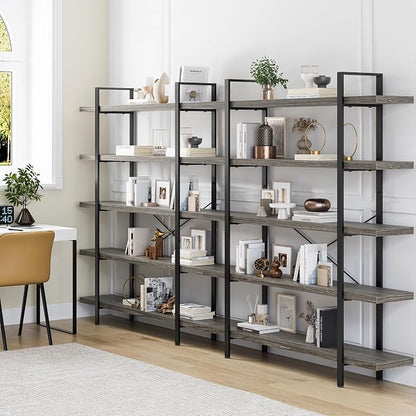 OtterOasis Heavy Duty 5-Tier Industrial Bookcase, 120lbs Shelf Capacity - Image 8