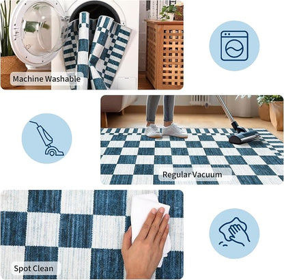 GarveeHome Checkered Rug 3x5 Area Rugs - Image 7