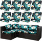 8PCS Patio Cushion Covers.Patio Furniture Couch SeatSlipcovers | Washable by SUKAIKEQA