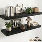 12 inch Deep Floating Shelves for Wall, 48 inch Wide Engineered Wood Wall by Venusmiles