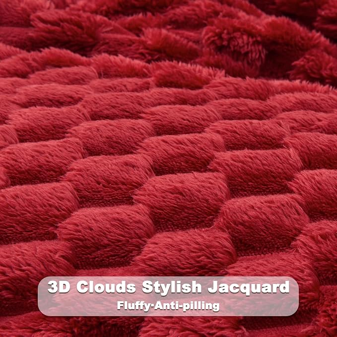 NEWCOSPLAY Fleece Clouds Cozy Throw Blanket - Image 5