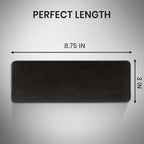 Rattleware Premium Black Espresso Tamping Mat 8.75" x 3" – Dense and Durable Non Slip Rubber – Heat Resistant Countertop Protection – Barista Coffee Station Essentials