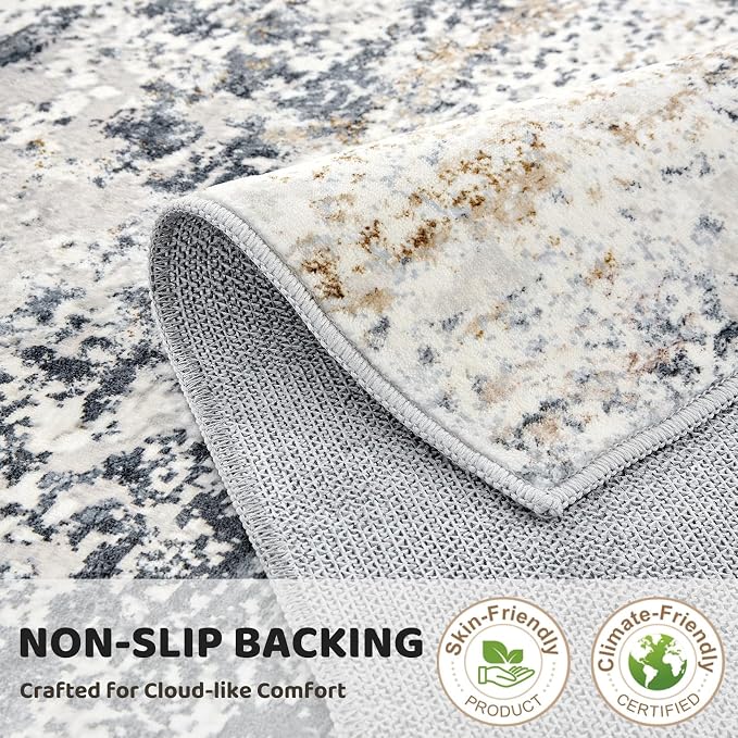 8ft Round Area Rug Living Room Rugs - Image 6