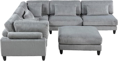 Lexicon 120 Inch Modular Sectional Sofa - Image 9