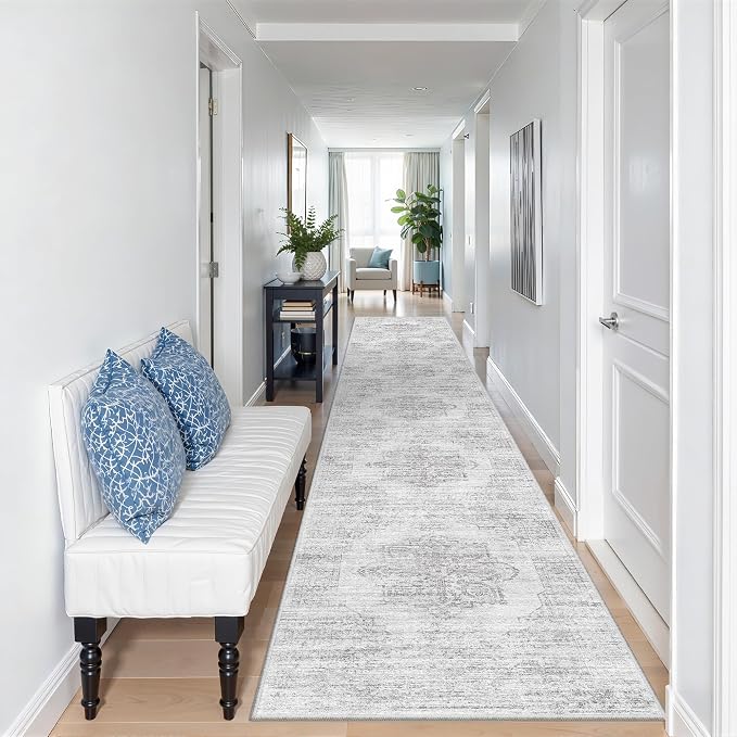 2x12 Runner Rug Non Slip, Washable Hallway Runner Rug, Laundry Room, Soft - Image 4