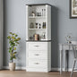 Bookshelf with Drawers, Floor Standing Display Storage Cabinet by JMHDYG