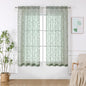 Furman Sage Green Sheer Curtains 54 Inch Length 2 Panels Set by OWENIE