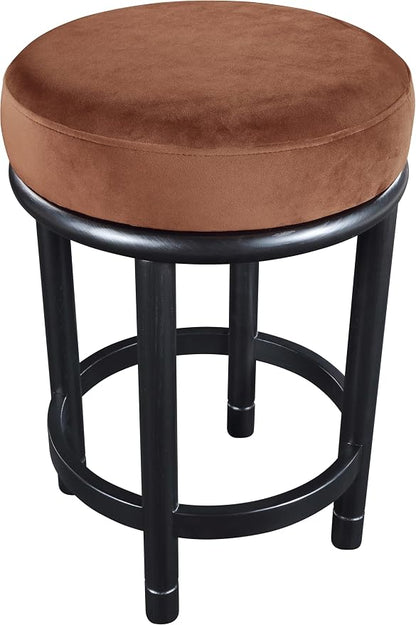 Meridian Furniture 977Cognac-C Monette Collection Art Deco Counter Stool - Image 6