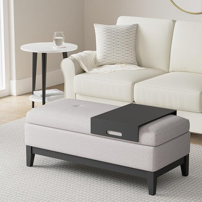 SIMPLIHOME Oregon Storage Ottoman Bench - Image 2