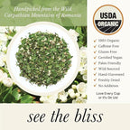 Wild Bliss Organic Wild Hawthorn Leaf and Flower Herbal Tea - Caffeine Free Heart Health Herbal Support - 20 Plant Based Tea Bags