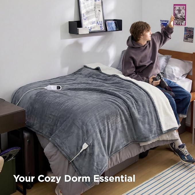 Bedsure Heated Blanket Full Size, Soft Electric Blanket - Image 4