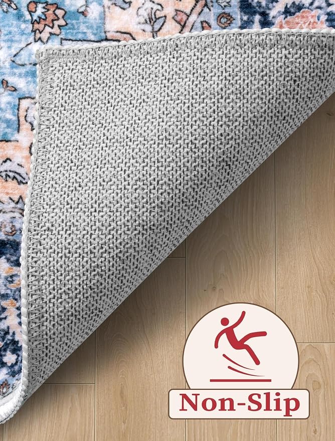 SERISSA 2'6"x18' Washable Non Slip Boho Runner Rug - Image 4