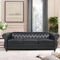 LEVNARY Chesterfield Sofa, Classic Tufted Upholstered Leather Couch, Modern 3 by LEVNARY
