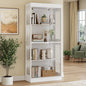 70.1" Display Cabinet with Glass Doors, 4-Tier Curio Cabinet by ukaocai