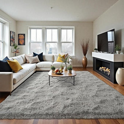 LOCHAS 5x8 Area Rugs Fluffy Living Room Carpets - Image 8