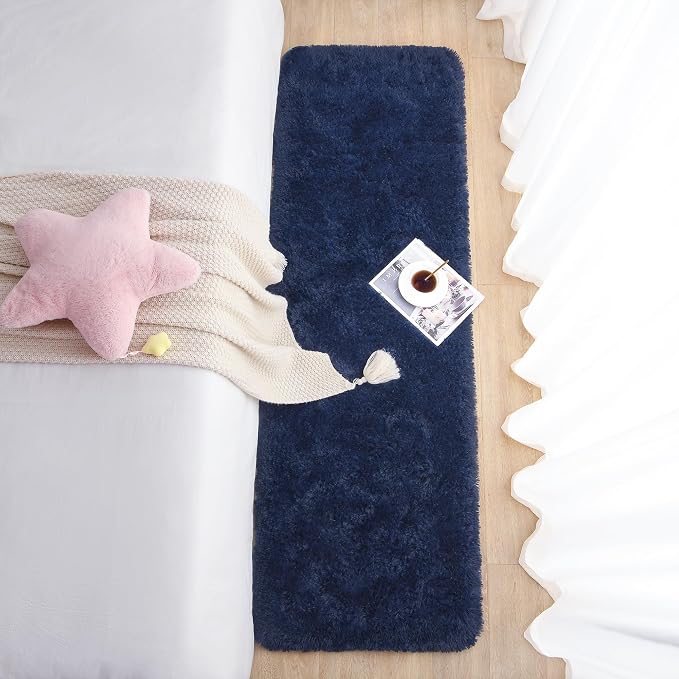 Chicrug Soft Runner Rug for Bedroom Living Room Plush Fluffy Rug 2x6 | Shag - Image 5