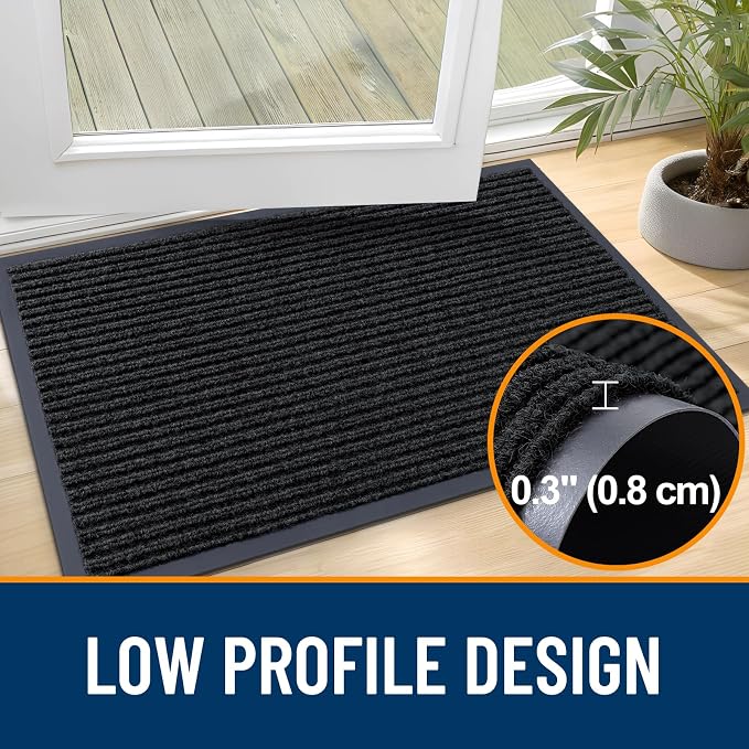OLANLY Front Door Mat 33x21, Waterproof Heavy-Duty Indoor Outdoor Doormat | - Image 4