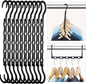 HOUSE DAY Space Saving Hangers Black, 16 Pack, Smart Closet Organizer Space by HOUSEDAY